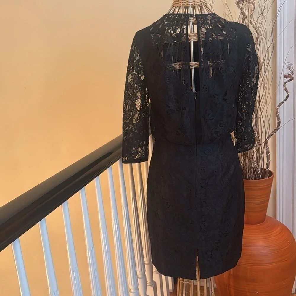 Trina Turk NWT black lace cocktail elegant dress